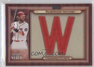 2011 Topps - Blaster Box Throwback Manufactured Patch Series 2 #TLMP-JWR - Jayson Werth