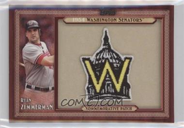 2011 Topps - Blaster Box Throwback Manufactured Patch Series 2 #TLMP-RZ - Ryan Zimmerman