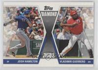 Josh Hamilton, Vladimir Guerrero [EX to NM]