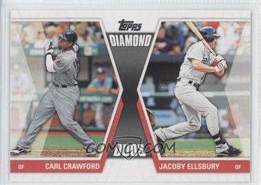 2011 Topps - Diamond Duos Series 2 #DD-11 - Carl Crawford, Jacoby Ellsbury