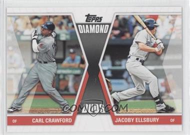 2011 Topps - Diamond Duos Series 2 #DD-11 - Carl Crawford, Jacoby Ellsbury
