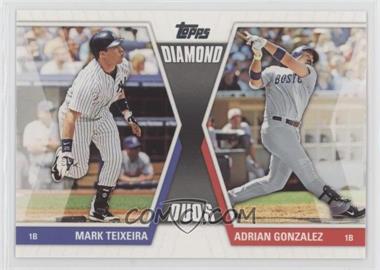 2011 Topps - Diamond Duos Series 2 #DD-25 - Mark Teixeira, Adrian Gonzalez