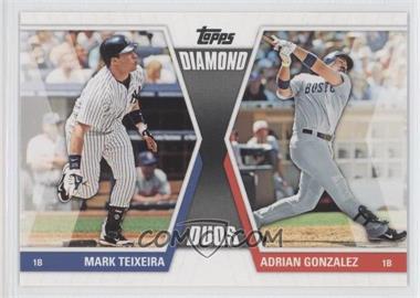 2011 Topps - Diamond Duos Series 2 #DD-25 - Mark Teixeira, Adrian Gonzalez