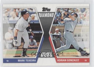 2011 Topps - Diamond Duos Series 2 #DD-25 - Mark Teixeira, Adrian Gonzalez