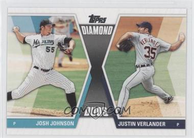 2011 Topps - Diamond Duos Series 2 #DD-27 - Josh Johnson, Justin Verlander