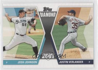 2011 Topps - Diamond Duos Series 2 #DD-27 - Josh Johnson, Justin Verlander