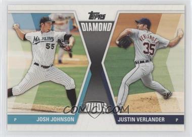 2011 Topps - Diamond Duos Series 2 #DD-27 - Josh Johnson, Justin Verlander [EX to NM]