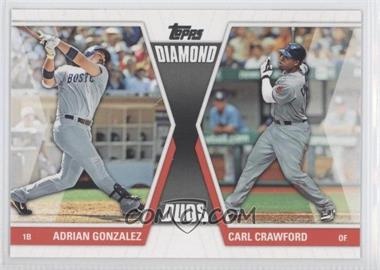 2011 Topps - Diamond Duos Series 2 #DD-4 - Adrian Gonzalez, Carl Crawford