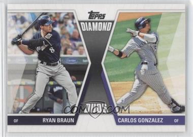 2011 Topps - Diamond Duos Series 2 #DD-6 - Ryan Braun, Carlos Gonzalez