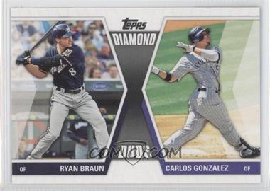 2011 Topps - Diamond Duos Series 2 #DD-6 - Ryan Braun, Carlos Gonzalez