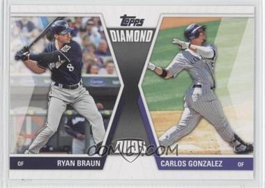 2011 Topps - Diamond Duos Series 2 #DD-6 - Ryan Braun, Carlos Gonzalez