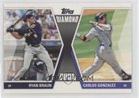 Ryan Braun, Carlos Gonzalez [EX to NM]