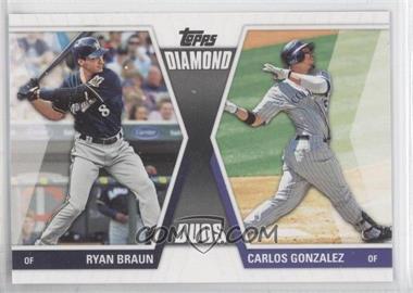 2011 Topps - Diamond Duos Series 2 #DD-6 - Ryan Braun, Carlos Gonzalez