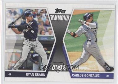 2011 Topps - Diamond Duos Series 2 #DD-6 - Ryan Braun, Carlos Gonzalez