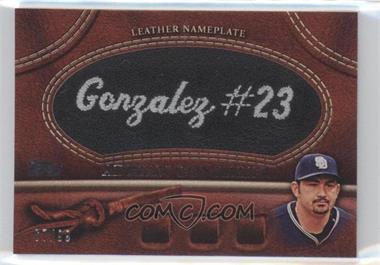 2011 Topps - Manufactured Glove Leather Nameplate - Black #MGL-AG - Adrian Gonzalez /99