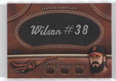 2011 Topps - Manufactured Glove Leather Nameplate - Black #MGL-BW - Brian Wilson /99