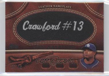 2011 Topps - Manufactured Glove Leather Nameplate - Black #MGL-CC - Carl Crawford /99