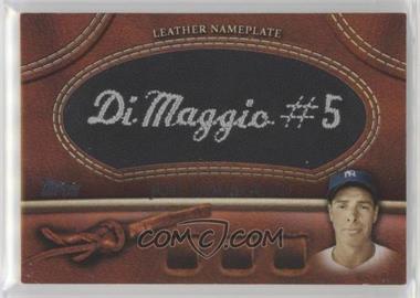 2011 Topps - Manufactured Glove Leather Nameplate - Black #MGL-JD - Joe DiMaggio /99