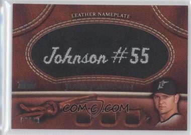 2011 Topps - Manufactured Glove Leather Nameplate - Black #MGL-JJ - Josh Johnson /99