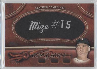 2011 Topps - Manufactured Glove Leather Nameplate - Black #MGL-JM.3 - Johnny Mize (New York Giants) /99
