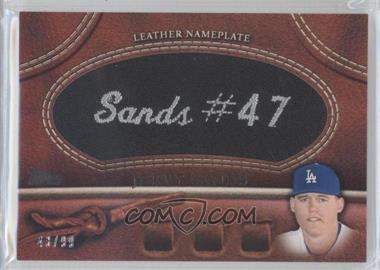 2011 Topps - Manufactured Glove Leather Nameplate - Black #MGL-JSA - Jerry Sands /99