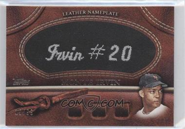2011 Topps - Manufactured Glove Leather Nameplate - Black #MGL-MI - Monte Irvin /99