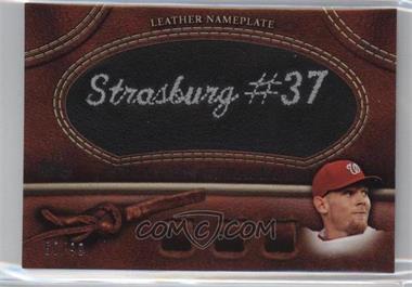 2011 Topps - Manufactured Glove Leather Nameplate - Black #MGL-SS - Stephen Strasburg /99