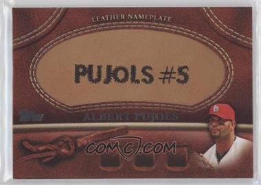 2011 Topps - Manufactured Glove Leather Nameplate #MGL-AP - Albert Pujols