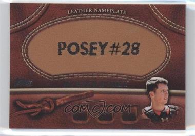 2011 Topps - Manufactured Glove Leather Nameplate #MGL-BP - Buster Posey