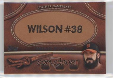 2011 Topps - Manufactured Glove Leather Nameplate #MGL-BW - Brian Wilson