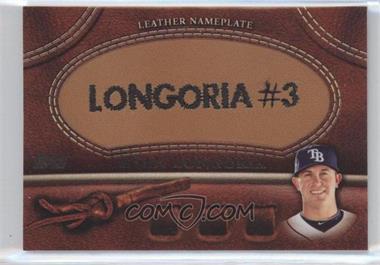 2011 Topps - Manufactured Glove Leather Nameplate #MGL-EL - Evan Longoria