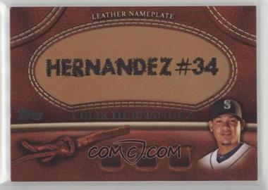 2011 Topps - Manufactured Glove Leather Nameplate #MGL-FH - Felix Hernandez [Noted]