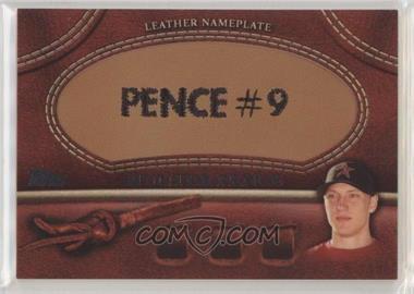 2011 Topps - Manufactured Glove Leather Nameplate #MGL-HP - Hunter Pence