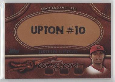 2011 Topps - Manufactured Glove Leather Nameplate #MGL-JU - Justin Upton