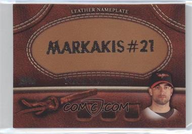 2011 Topps - Manufactured Glove Leather Nameplate #MGL-NM - Nick Markakis