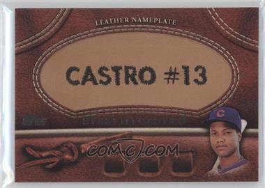 2011 Topps - Manufactured Glove Leather Nameplate #MGL-SC - Starlin Castro