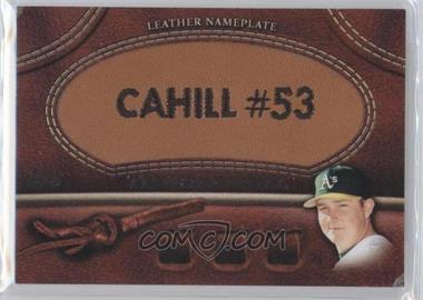 2011 Topps - Manufactured Glove Leather Nameplate #MGL-TC - Trevor Cahill