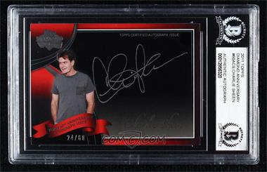 2011 Topps - Multi-Product Insert 60th Anniversary Autographs #60A-CS - Charlie Sheen /60 [BAS BGS Authentic]
