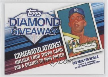 2011 Topps - Redemptions Diamond Giveaway Code Cards #TDG-1 - Mickey Mantle