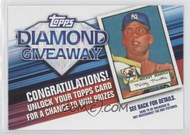 2011 Topps - Redemptions Diamond Giveaway Code Cards #TDG-1 - Mickey Mantle