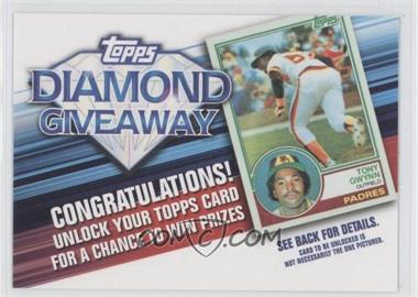 2011 Topps - Redemptions Diamond Giveaway Code Cards #TDG-11 - Tony Gwynn