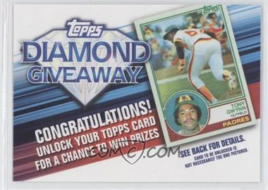 2011 Topps - Redemptions Diamond Giveaway Code Cards #TDG-11 - Tony Gwynn