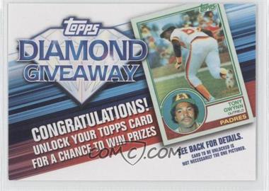 2011 Topps - Redemptions Diamond Giveaway Code Cards #TDG-11 - Tony Gwynn