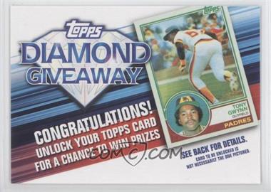 2011 Topps - Redemptions Diamond Giveaway Code Cards #TDG-11 - Tony Gwynn