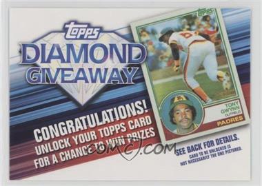 2011 Topps - Redemptions Diamond Giveaway Code Cards #TDG-11 - Tony Gwynn