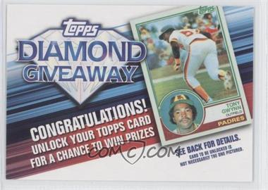 2011 Topps - Redemptions Diamond Giveaway Code Cards #TDG-11 - Tony Gwynn