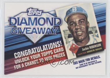 2011 Topps - Redemptions Diamond Giveaway Code Cards #TDG-2 - Jackie Robinson