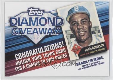 2011 Topps - Redemptions Diamond Giveaway Code Cards #TDG-2 - Jackie Robinson