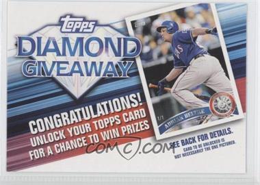 2011 Topps - Redemptions Diamond Giveaway Code Cards #TDG-25 - Adrian Beltre
