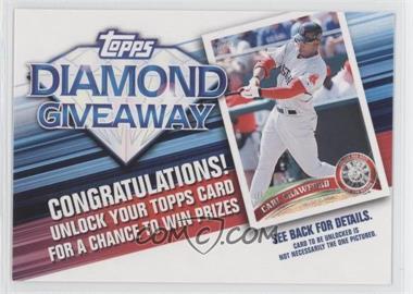 2011 Topps - Redemptions Diamond Giveaway Code Cards #TDG-26 - Carl Crawford